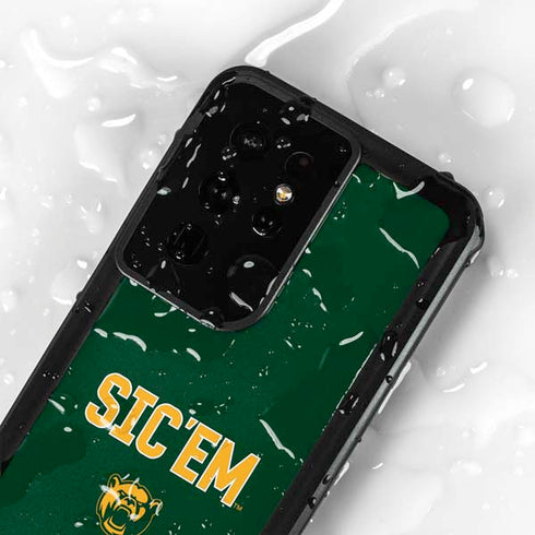 Baylor University Sic Em Green Galaxy S24 Ultra Waterproof Case