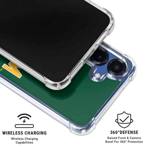 Baylor University Sic Em Green Galaxy S25 Plus Clear Case