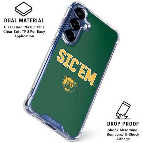 Baylor University Sic Em Green Galaxy S25 Plus Clear Case