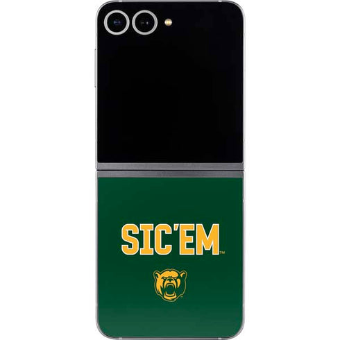 Baylor University Sic Em Green Galaxy Z Flip6 Skin