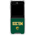 Baylor University Sic Em Green Galaxy Z Flip6 Clear Case