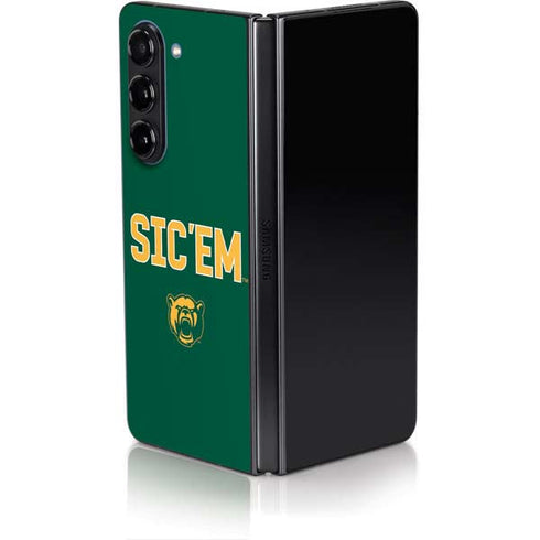 Baylor University Sic Em Green Galaxy Z Fold5 5G Skin