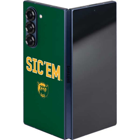 Baylor University Sic Em Green Galaxy Z Fold6 Skin