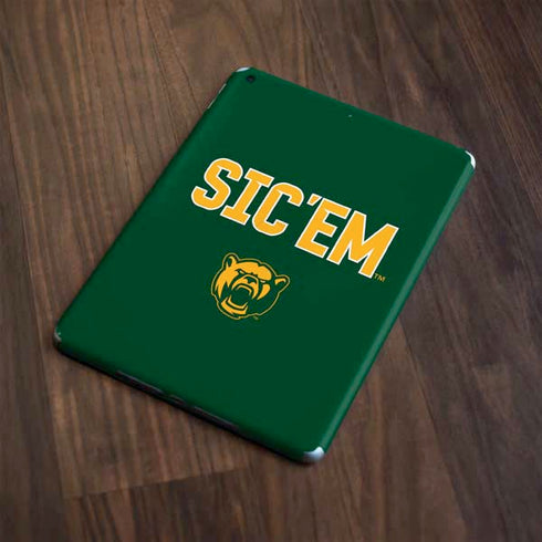Baylor University Sic Em Green Apple iPad Skin
