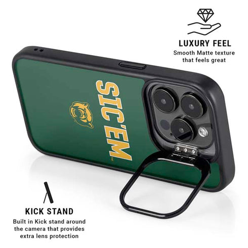 Baylor University Sic Em Green iPhone 13 Pro Kickstand Case