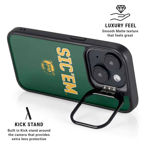 Baylor University Sic Em Green iPhone 14 Kickstand Case