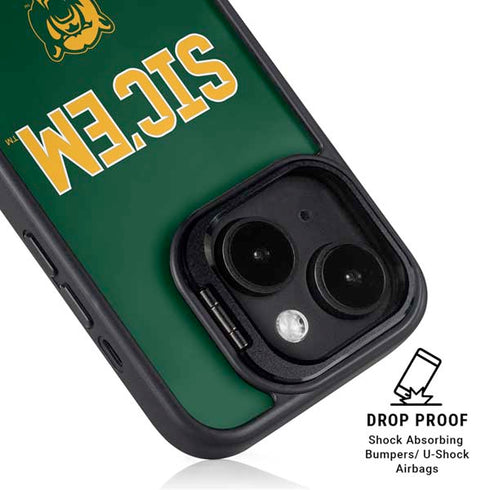Baylor University Sic Em Green iPhone 14 Kickstand Case
