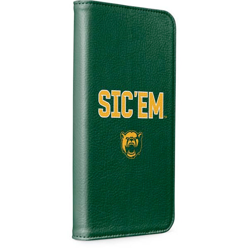 Baylor University Sic Em Green iPhone 15 Folio Case