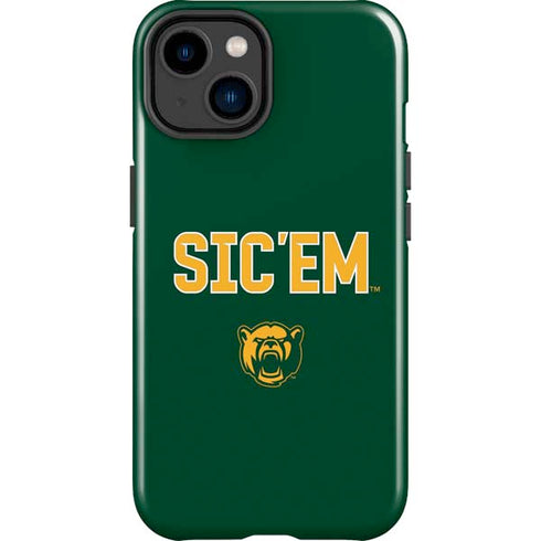 Baylor University Sic Em Green iPhone 15 Impact Case