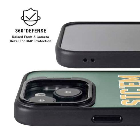 Baylor University Sic Em Green iPhone 15 Kickstand Case