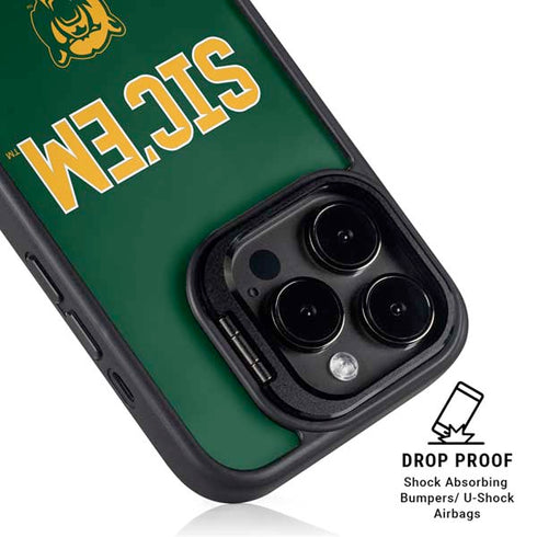 Baylor University Sic Em Green iPhone 15 Pro Kickstand Case