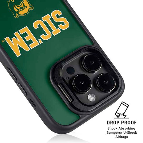 Baylor University Sic Em Green iPhone 15 Pro Max Kickstand Case