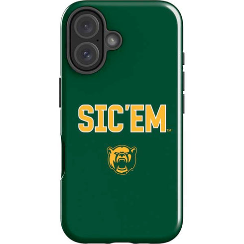 Baylor University Sic Em Green iPhone 16 Impact Case