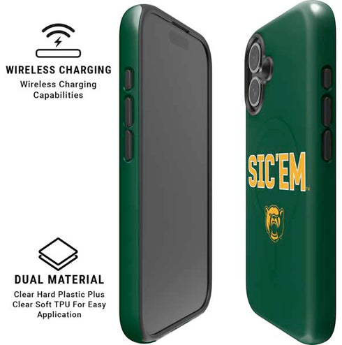 Baylor University Sic Em Green iPhone 16 Magsafe Impact Case