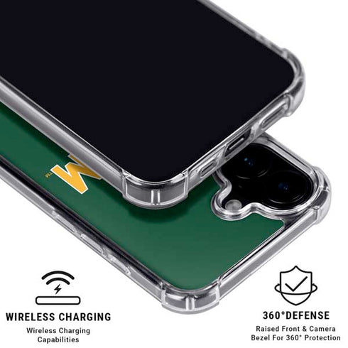 Baylor University Sic Em Green iPhone 16 Plus Clear Case