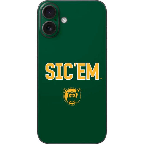 Baylor University Sic Em Green iPhone 16 Plus Skin