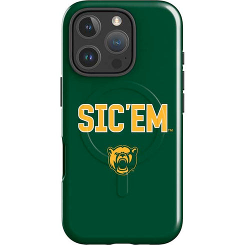 Baylor University Sic Em Green iPhone 16 Pro Max Magsafe Impact Case