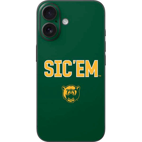Baylor University Sic Em Green iPhone 16 Skin