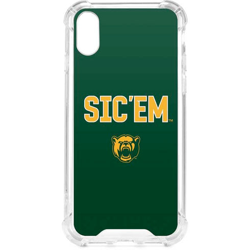 Baylor University Sic Em Green iPhone XS Clear Case