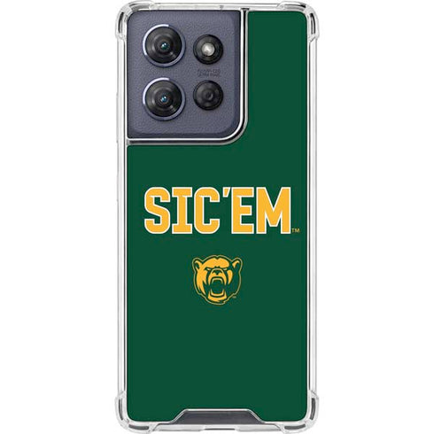 Baylor University Sic Em Green Moto G 5G (2025) Clear Case