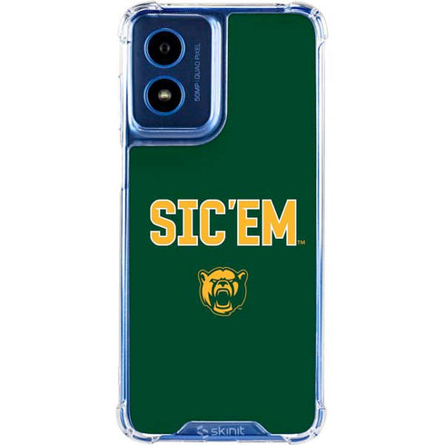 Baylor University Sic Em Green Moto G Play 4G (2024) Clear Case