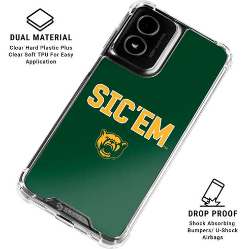 Baylor University Sic Em Green Moto G Power 5G (2024) Clear Case