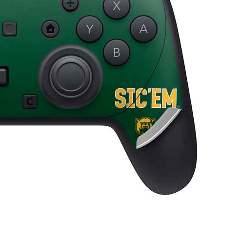 Baylor University Sic Em Green Nintendo Switch 2 (2025) Pro Controller Skin
