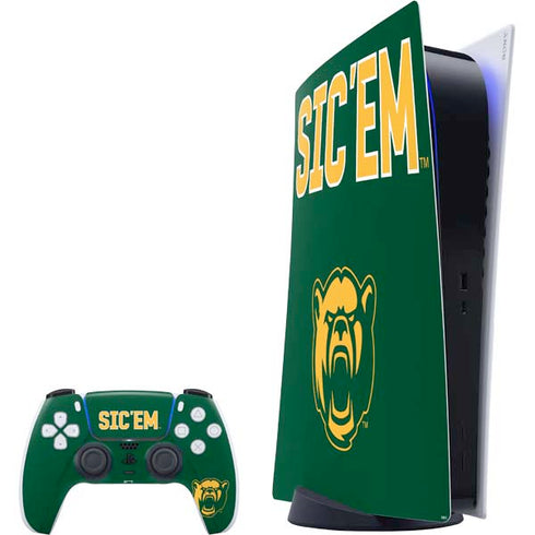 Baylor University Sic Em Green PlayStation PS5 Skins