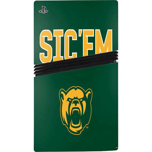 Baylor University Sic Em Green PS5 Pro Console Skin