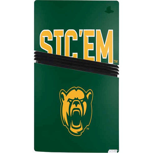 Baylor University Sic Em Green PS5 Pro Console Skin