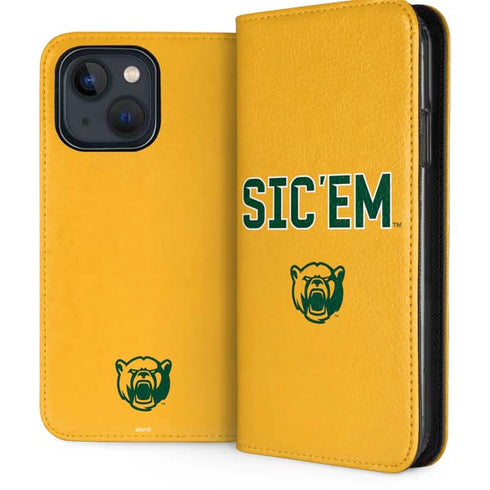Baylor University Sic Em iPhone 14 Folio Case