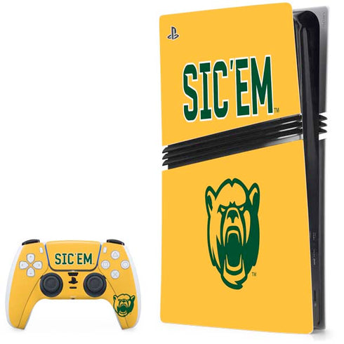 Baylor University Sic Em PS5 Pro Bundle Skin
