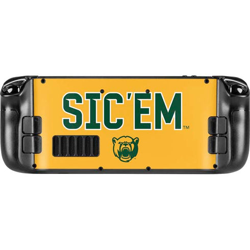 Baylor University Sic Em Steam Deck Handheld Gaming Computer OLED Skin