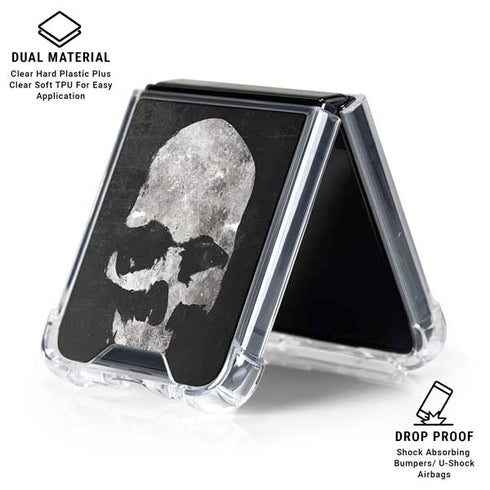 Silent Skull Galaxy Z Flip6 Clear Case