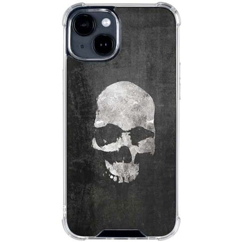 Silent Skull iPhone 15 Clear Case