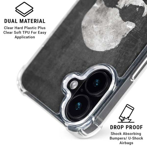 Silent Skull iPhone 16 Clear Case