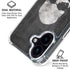 Silent Skull iPhone 16 Plus Clear Case