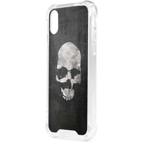 Silent Skull iPhone XS Clear Case