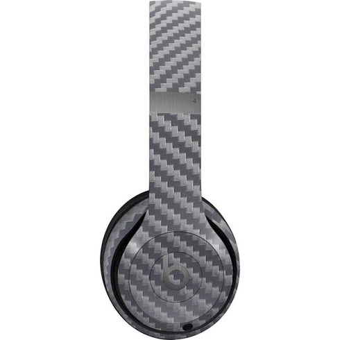 Silver Carbon Fiber Specialty Texture Material Beats Solo 4 Wireless Headphones Skin