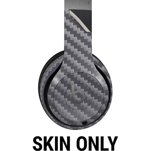 Silver Carbon Fiber Specialty Texture Material Beats Solo 4 Wireless Headphones Skin