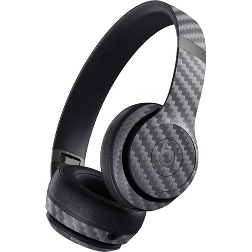 Silver Carbon Fiber Specialty Texture Material Beats Solo 4 Wireless Headphones Skin