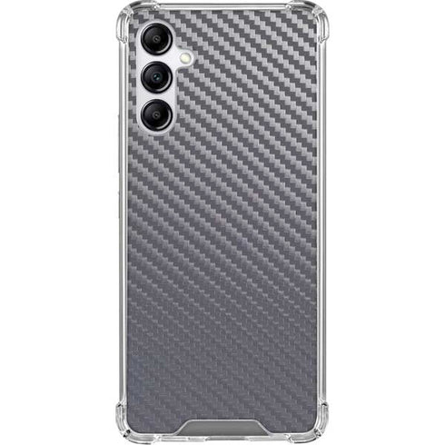 Silver Carbon Fiber Specialty Texture Material Gabb Phone 4 Clear Case