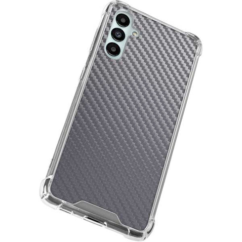 Silver Carbon Fiber Specialty Texture Material Gabb Phone 4 Clear Case