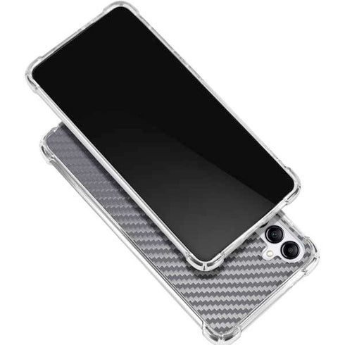 Silver Carbon Fiber Specialty Texture Material Gabb Phone 4 Clear Case
