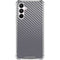 Silver Carbon Fiber Specialty Texture Material Galaxy A16 5G Clear Case