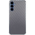 Silver Carbon Fiber Specialty Texture Material Galaxy A35 5G Clear Case