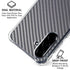 Silver Carbon Fiber Specialty Texture Material Galaxy A36 5G Clear Case