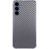 Silver Carbon Fiber Specialty Texture Material Galaxy A55 5G Clear Case