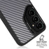 Silver Carbon Fiber Specialty Texture Material Galaxy S24 FE Kickstand Case