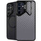 Silver Carbon Fiber Specialty Texture Material Galaxy S24 Plus Kickstand Case